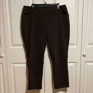 Women’s, brown pants, size 18WS, Napa Valley